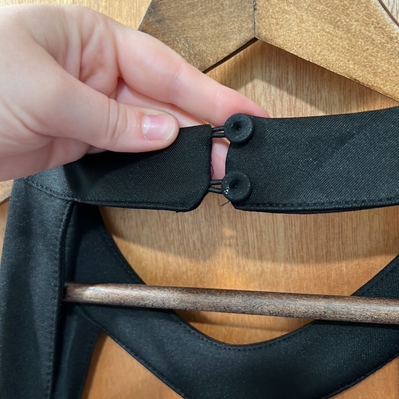 NWT Eloquii Strappy Halter Pleated Mini Dress - Picture 6 of 9